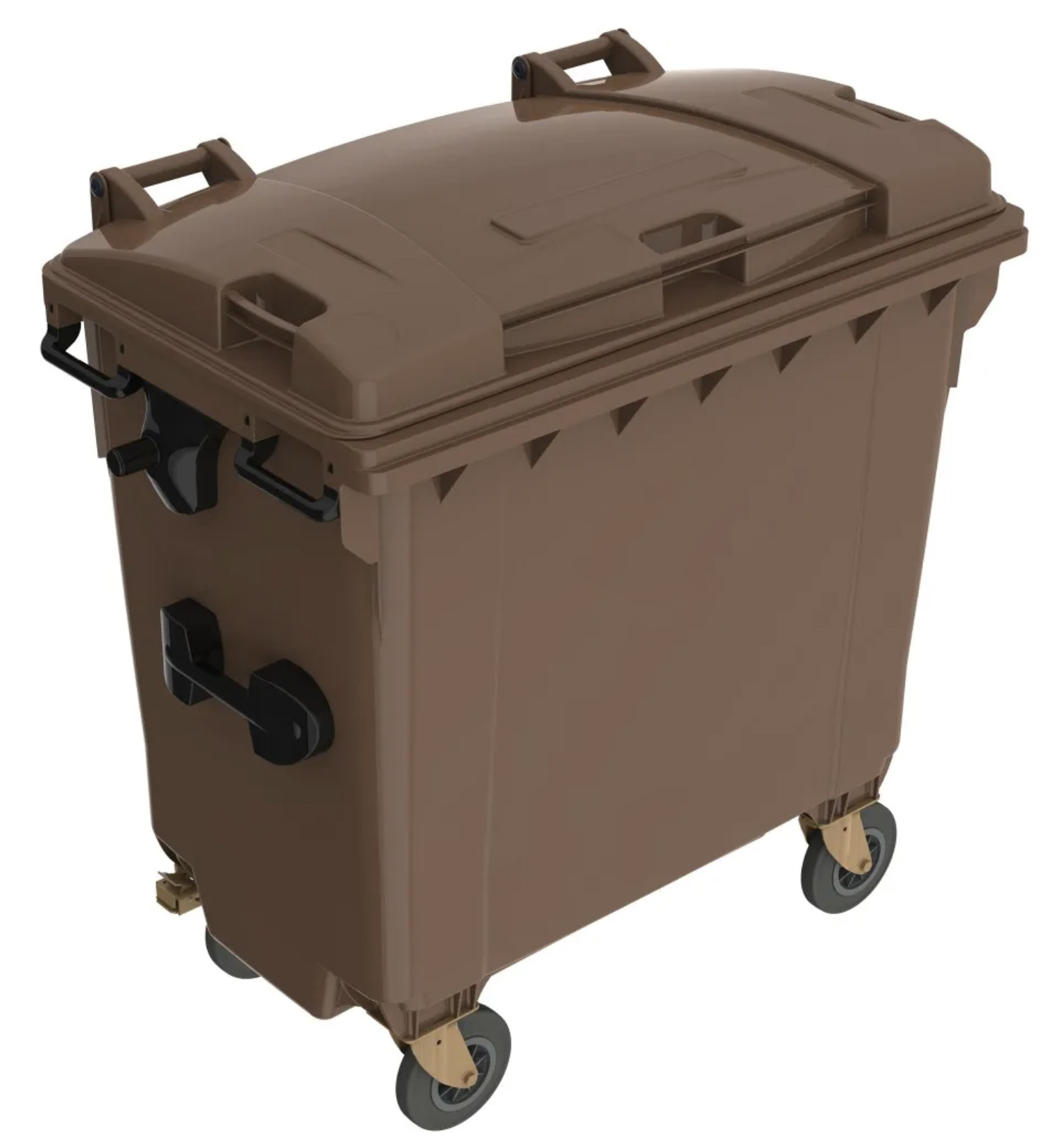Eurocontainer plastic  770 L  maro  capac plat- Transport Inclus